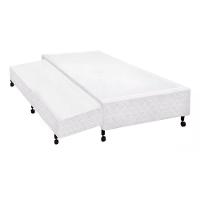 Cama Box Base C-auxiliar Universal Solteiro Poli Tecido White (88x188x27) - Castor - 1