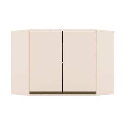 Módulo Cozinha Henn Connect Armário Canto Oblíquo 2 Portas 80cm Off White