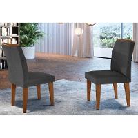 Kit 2 Cadeiras Sala Jantar Lunara 2 Un Imbuia/Grafite - Rufato - 1