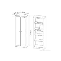 Estante de Escritório ME4105 c/ 2 Portas Branco - Tecno Mobili - 2