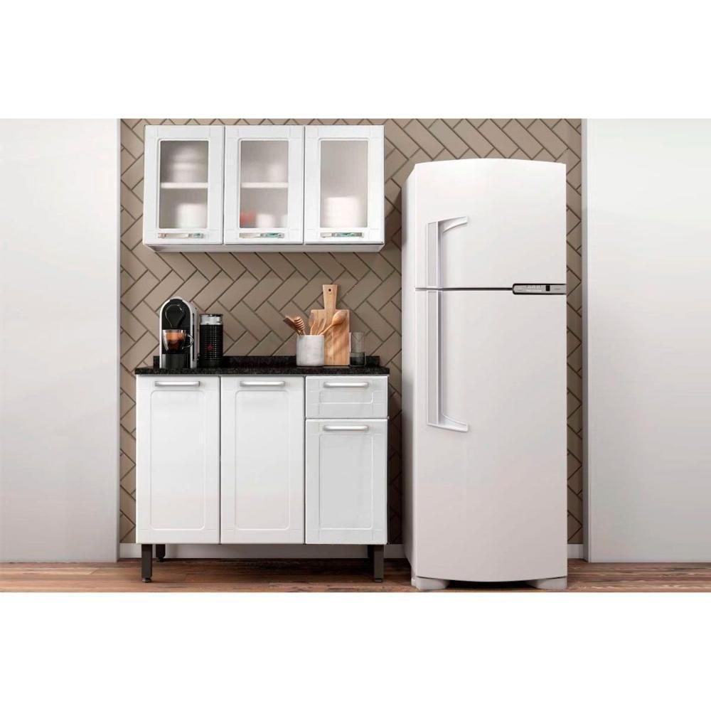 Cozinha Completa Múltipla 2 Peças (Aéreo+Gabinete) Branco - Bertolini - 1