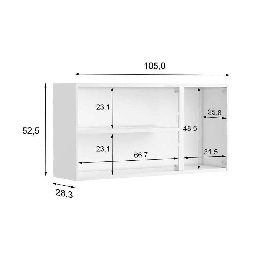 Cozinha Completa Múltipla 2 Peças (Aéreo+Gabinete) Branco - Bertolini - 3