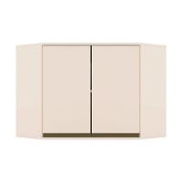 Armário Aéreo Cozinha Modulado Canto Oblíquo Connect 2 Portas 80cm Off White - Henn - 1