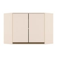 Armário Aéreo Cozinha Modulado Canto Oblíquo Connect c/ 2 Portas 80cm Off White - Henn - 1
