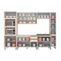 Cozinha Completa Connect (2 Aéreos, 2 Balcões, 2 Paneleiros, 1 Complemento) 7 Peças Off White - Henn - 3