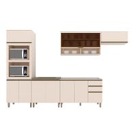 Cozinha Completa Connect (2 Aéreos, 2 Balcões, 1 Paneleiro, 1 Complemento) 6 Peças Off White - Henn - 5