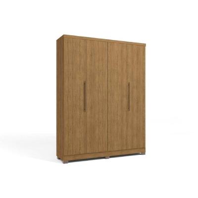 Guarda Roupa 4 Portas E 3 Gavetas C/ Pés Duo H554 Queen - Suede Freijó - Kappesberg
