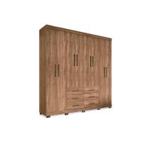 Guarda Roupa Casal 8 Portas E 6 Gavetas C/ Pés Liverpool Atacama - Santos Andirá - 1