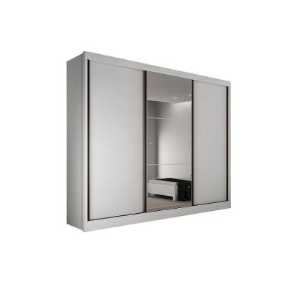 Guarda Roupa Casal Diamond-Toulon Plus 3 Portas de Correr 6 Gavetas Branco