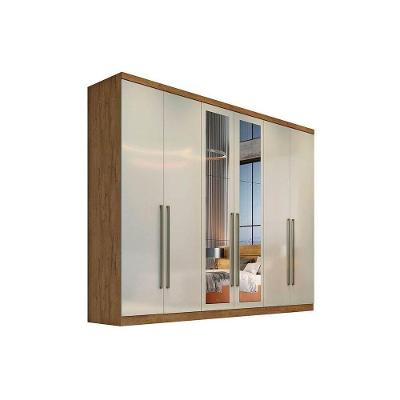 Guarda Roupa Casal 6 Portas E 6 Gavetas Dello/Trento Freijo Cumaru C/ Fendi - Novo Horizonte