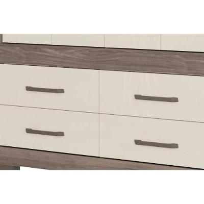 Guarda Roupa Casal Nápoles Atacama 8 Portas Bater 4 Gavetas Blush Santos Andirá