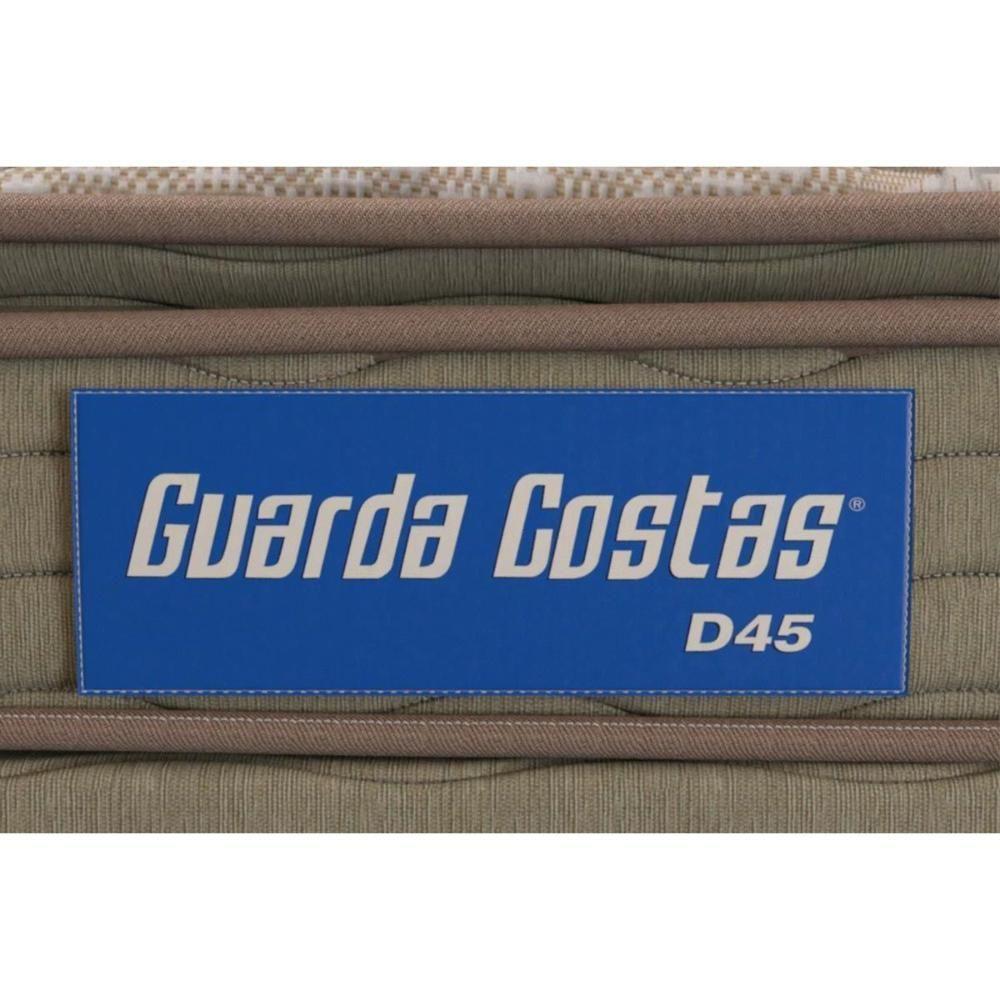 Cama Box Baú Queen: Colchão Espuma D45 Probel Guarda Costas Pillow Top + Base CRC Suede Clean(158x198) - 3