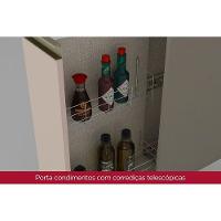 Kit De Cozinha Modulada 14pçs 1 4 Armários 4 Balcões 2 Paneleiros 4 Complementos C14P05 Duna/Cristal - 2