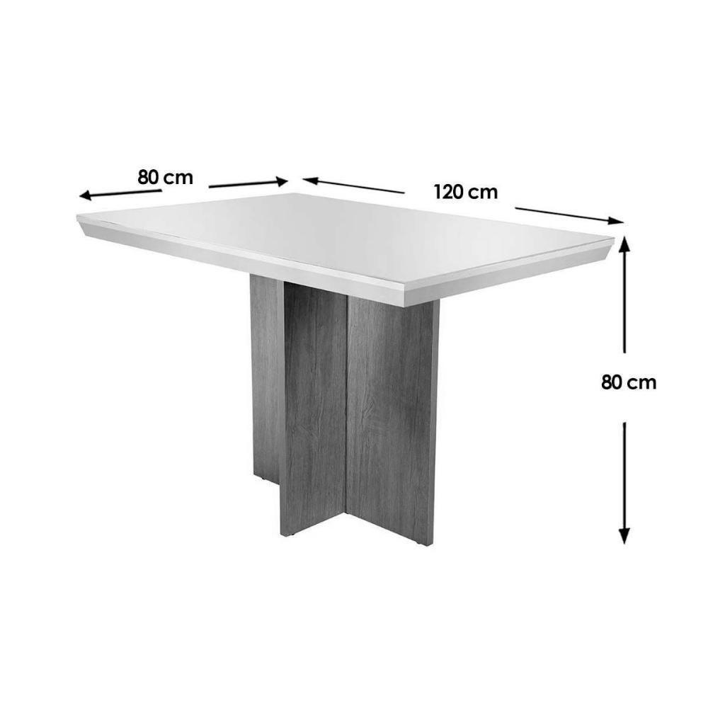 Sala de Jantar Completa C/ Tampo Vidro Canto Reto 4 Cadeiras Imbuia Veludo Creme - 6