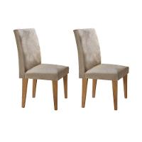 Sala de Jantar Completa Berlim 120Cm + 4 Cadeiras Imbuia Chocolate Capuccino - 7