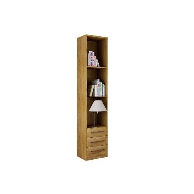 Módulo De Quarto Armário Mesa Cabeceira Gold Bari C/ 3 Gavetas Freijo Cumaru - Novo Horizonte