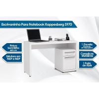 Mesa Notebook Escritório S970 c/ 1 Porta e 1 Gaveta Nogal - Kappesberg - 3