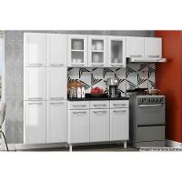 Balcão de Cozinha Topázio 3 Portas e 3 Gavetas c/Tampo 105cm Branco/Preto - Telasul - 2