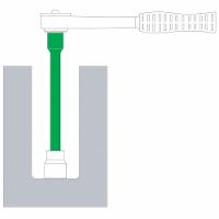 Extensão 10´´ Em Aço Cromo Vanádio - Encaixe 1/2´´ - 3