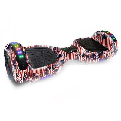 Hoverboard Infantil Skate Elétrico Adesivado America Led USA
