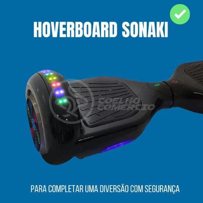 Hoverboard Infantil Skate Elétrico Bluetooth - Preto Nº72