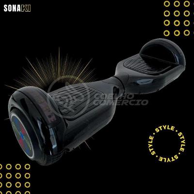 Hoverboard Infantil Skate Elétrico Bluetooth - Preto Nº63