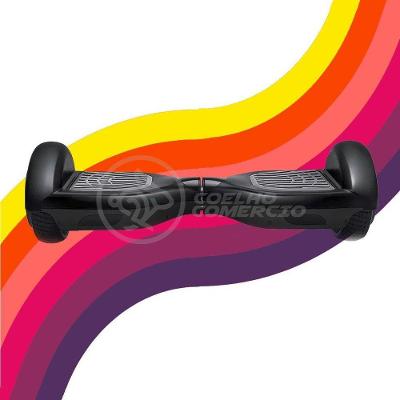 Hoverboard Infantil Skate Elétrico Bluetooth - Preto Nº50