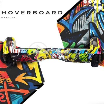Hoverboard Infantil Skate Elétrico Arte Urbana Led Grafite