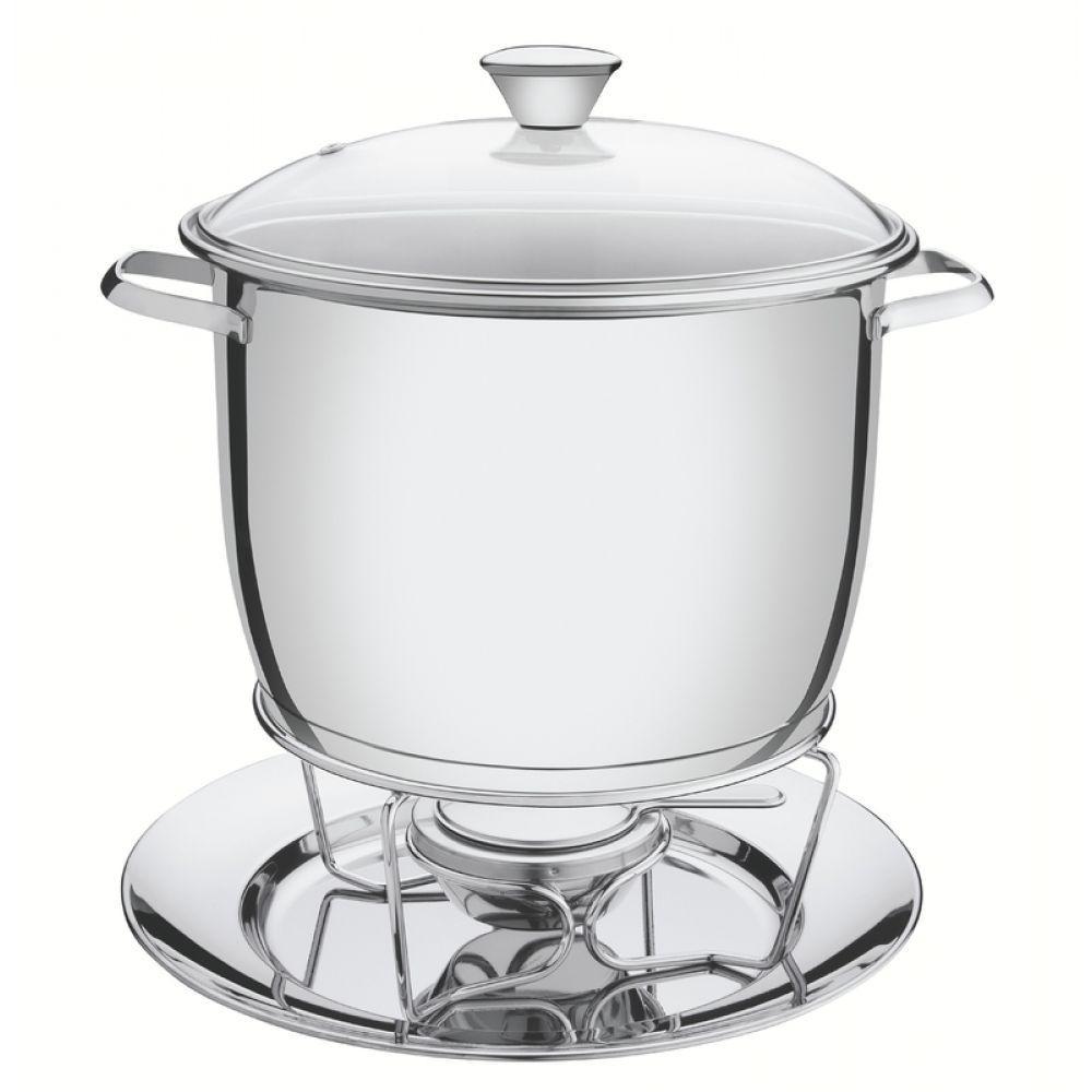 Rechaud Allegra Inox Fogareiro Tampa Vidro 7,8L Tramontina - 8