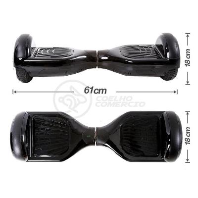 Hoverboard Infantil Skate Elétrico Bluetooth - Preto Nº57