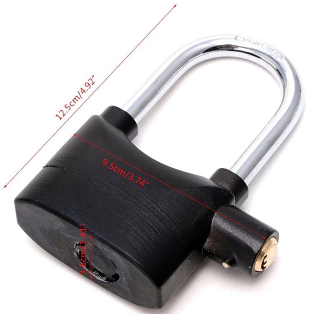 Cadeado Com Alarme Sirene Grande Anti Furto 110db Som Alto - 5