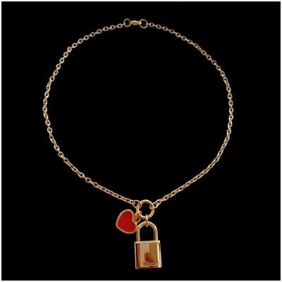 Colar Cadeado Dourado