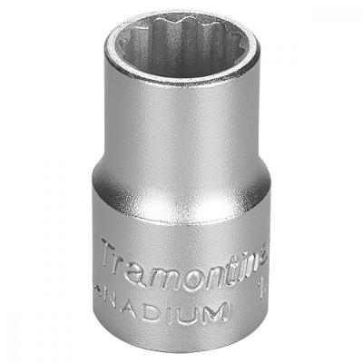 Soquete Estriado Em Aço 15 Mm - Encaixe 1/2" Tramontina Pro