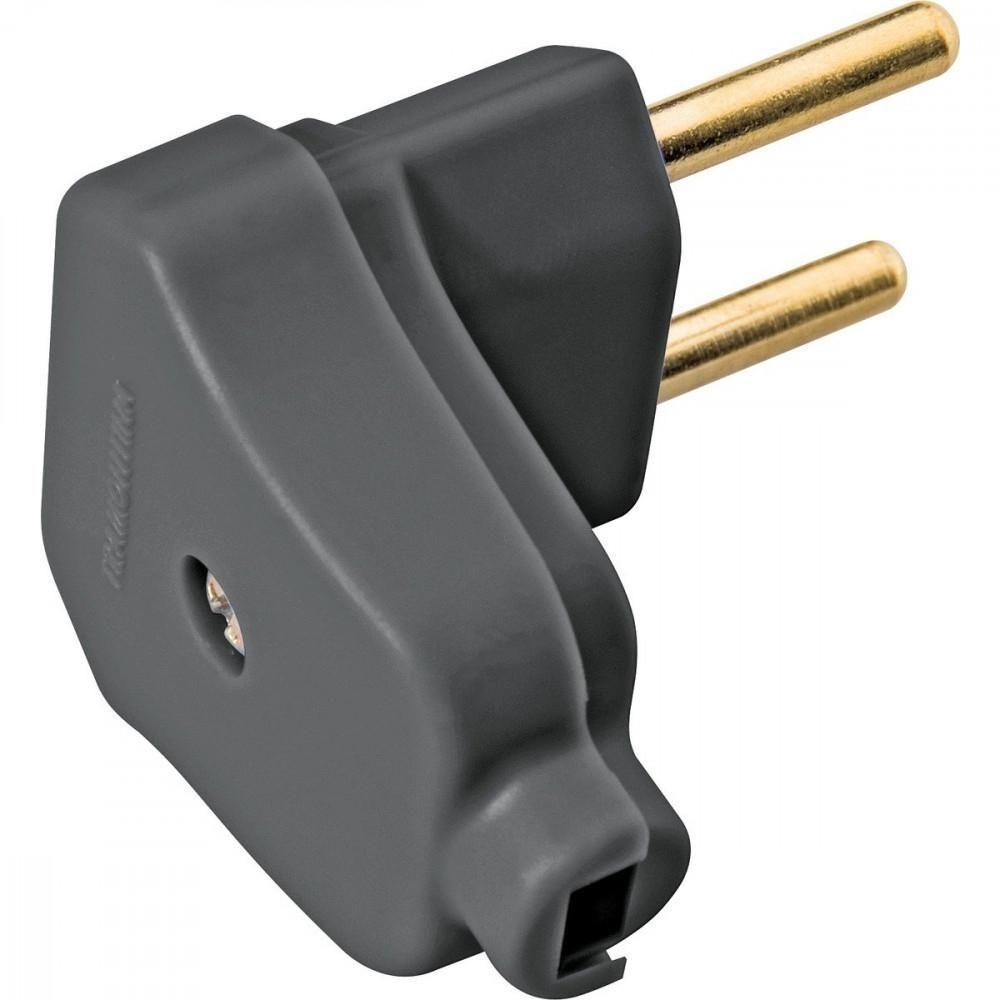 Plugue Angular 2p 250 V 10 A Tramontina Preto - 1