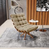 Kit 02 Poltronas Giratória Costela Suede Marrom Rato - 3