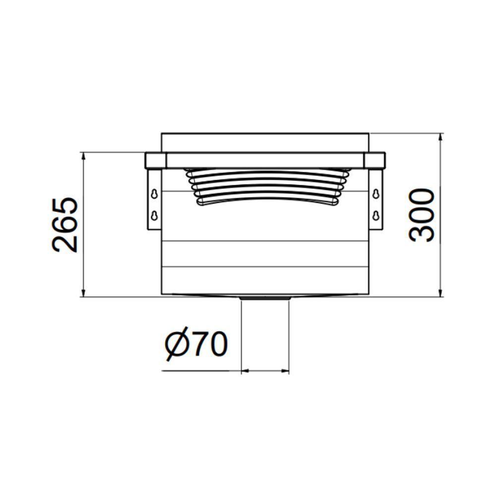 Tanque Reto 44x48x26 Alto Brilho 23l Parede Docol - 2