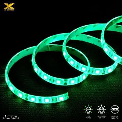 Fita De Led Vx Gaming Verde Molex 60 Pontos Led 1m Ldm1