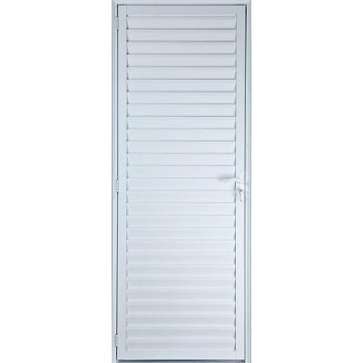 Porta Ventilada 2,10 X 0,90 Esquerda Invertida Branco