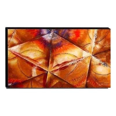 Quadro De Pintura Abstrato 70x120cm-1531