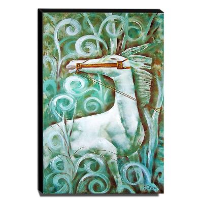 Quadro De Pintura Cavalo 120x70cm-0764
