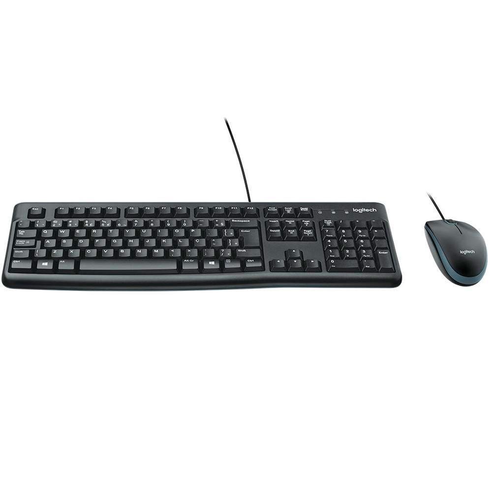 Kit Teclado E Mouse Logitech Mk120 Usb 1000Dpi Abnt2 Preto - 3
