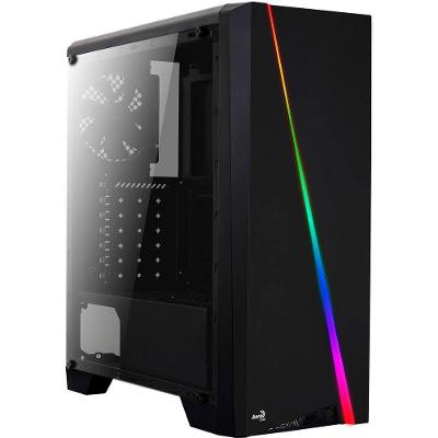 Gabinete Gamer Aerocool Cylon Led Rgb Atx Com Fan Lateral Em