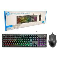 Kit Teclado E Mouse Gamer Hp Km300F Usb Rgb 6400 Dpi Abnt2 - 1