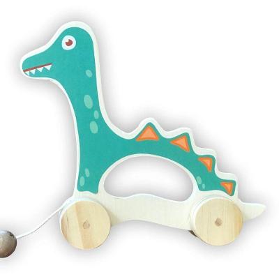 Brinquedo De Puxar Dinossauro Em Madeira 01 Toptoy Brasil