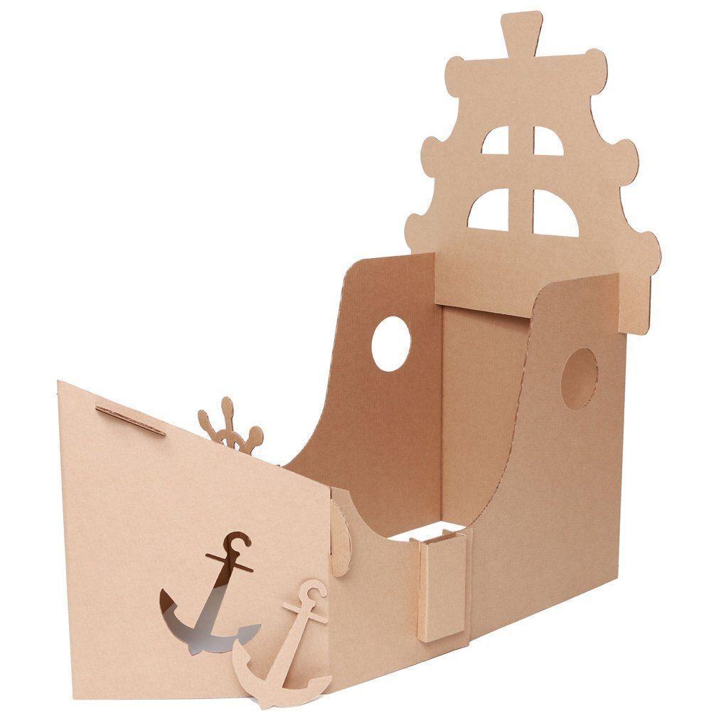 Kit Navio Casinha Para Brincar - Papelão - 202701 - 1