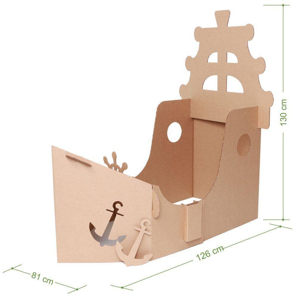 Kit Navio Casinha Para Brincar - Papelão - 202701 - 4