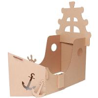 Kit Navio Casinha Para Brincar - Papelão - 202701 - 1