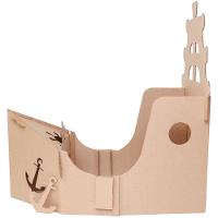 Kit Navio Casinha Para Brincar - Papelão - 202701 - 2