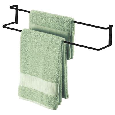 Porta Toalha Banheiro Preto Fosco Suporte Para Toalha