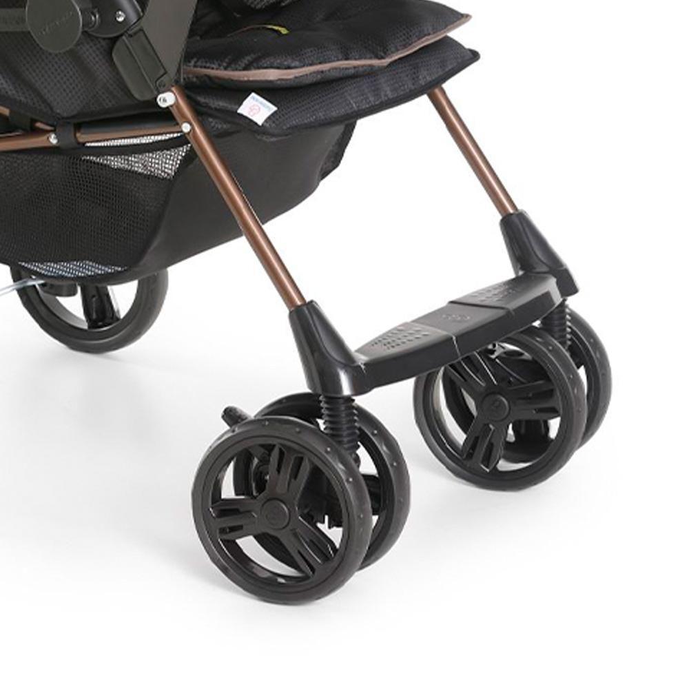 Carrinho De Bebê Galzerano Milano Reversível Preto Cobre - 3